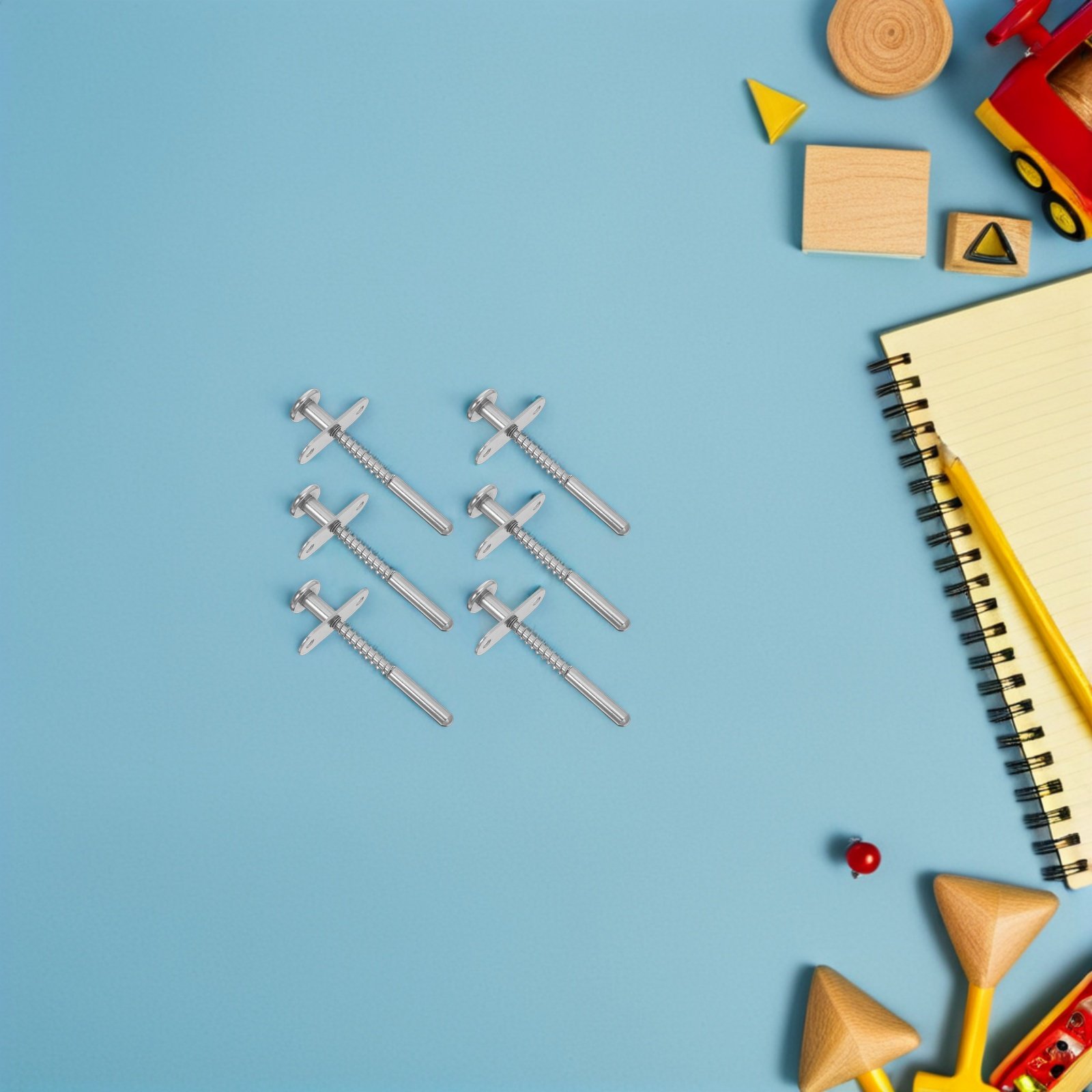 Baby Nursery Storage - ชุด 6 ชิ้น อะไหล่เปลเด็ก น็อตปรับระดับความสูง อุปกรณ์ซ่อมแซมเตียงเด็ก
