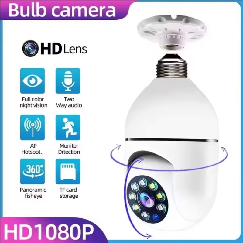Baby Nursery Camera - กล้องไอพี 4G WiFi E27 กล้องหลอดไฟ 3MP