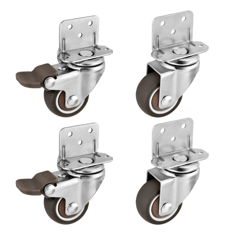 Baby Nursery Trolley - 4 ชิ้น L ประเภทเฟอร์นิเจอร์ล้อเลื่อน Heavy Duty