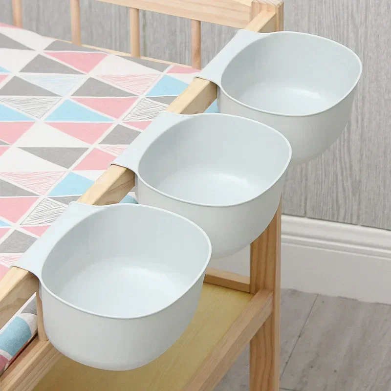 Baby Nursery Essentials - ครัวเรือนยุโรปสไตล์พลาสติกออแกไนเซอร์จัดเก็บกระเป๋าเตียงแขวนเด็ก Essentials ที่จัดเก็บผ้าอ้อม Cradle Nursery Organizer