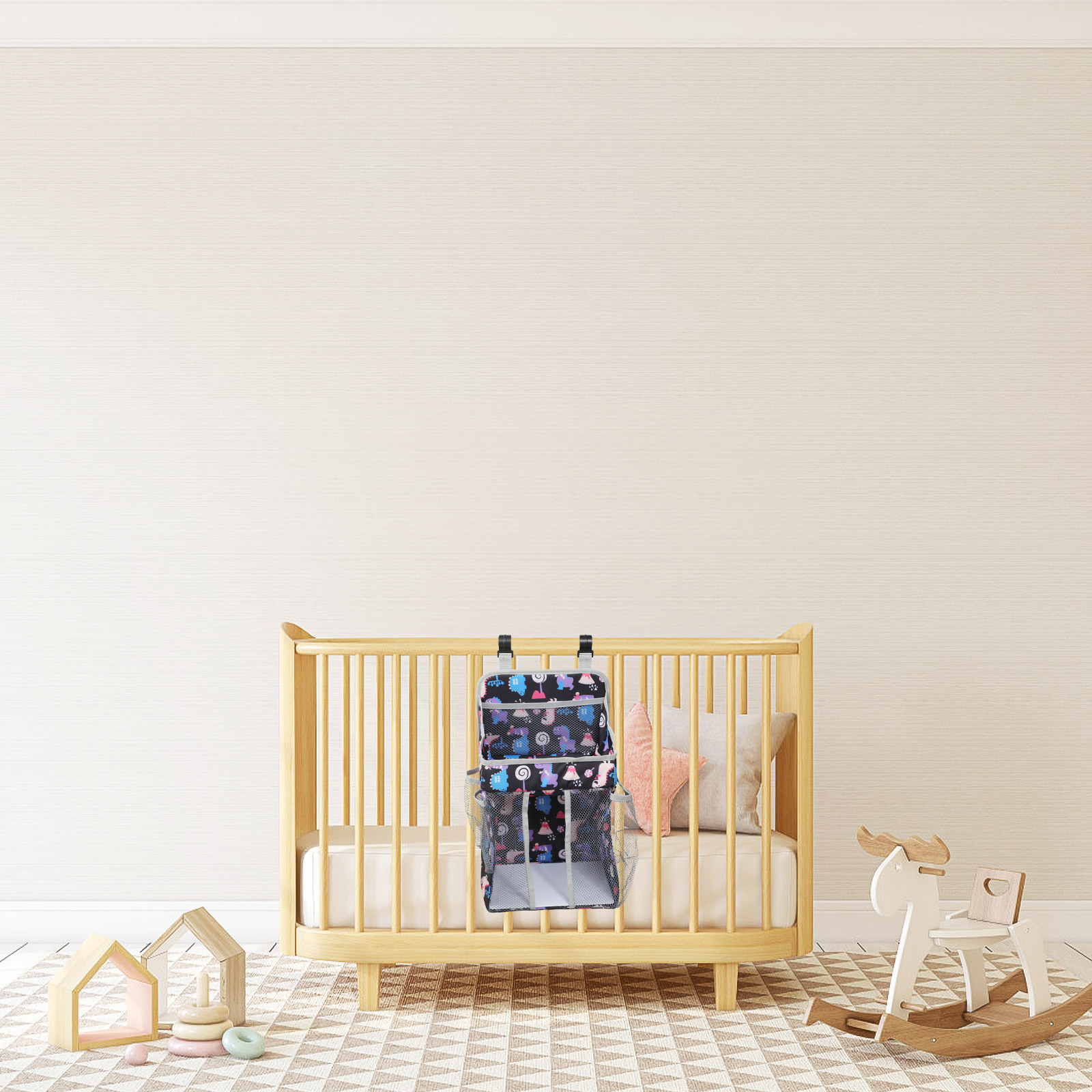 Baby Nursery Package - กระเป๋าใส่ผ้าอ้อม ที่เก็บของในห้องเด็กอ่อน กระเป๋าแขวนเปลเด็ก ที่จัดเก็บผ้าอ้อมและของใช้บนเตียง