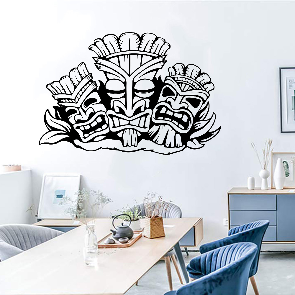 Baby Nursery Vinyl - ฮาวาย Totem สติ๊กเกอร์ติดผนัง Aloha ฮาวาย Tiki