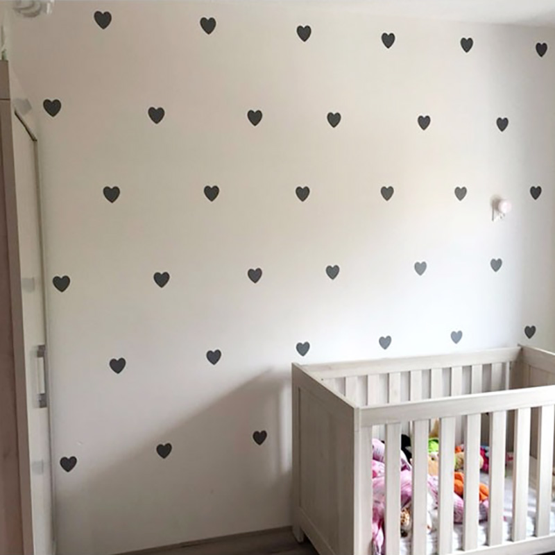 Baby Nursery Package - หัวใจเด็กสติกเกอร์ตกแต่งห้องสาวห้องนอนสติ๊กเกอร์ติดผนังเด็กสติ๊กเกอร์ติดผนังตกแต่งห้อง Nursery Home Decor
