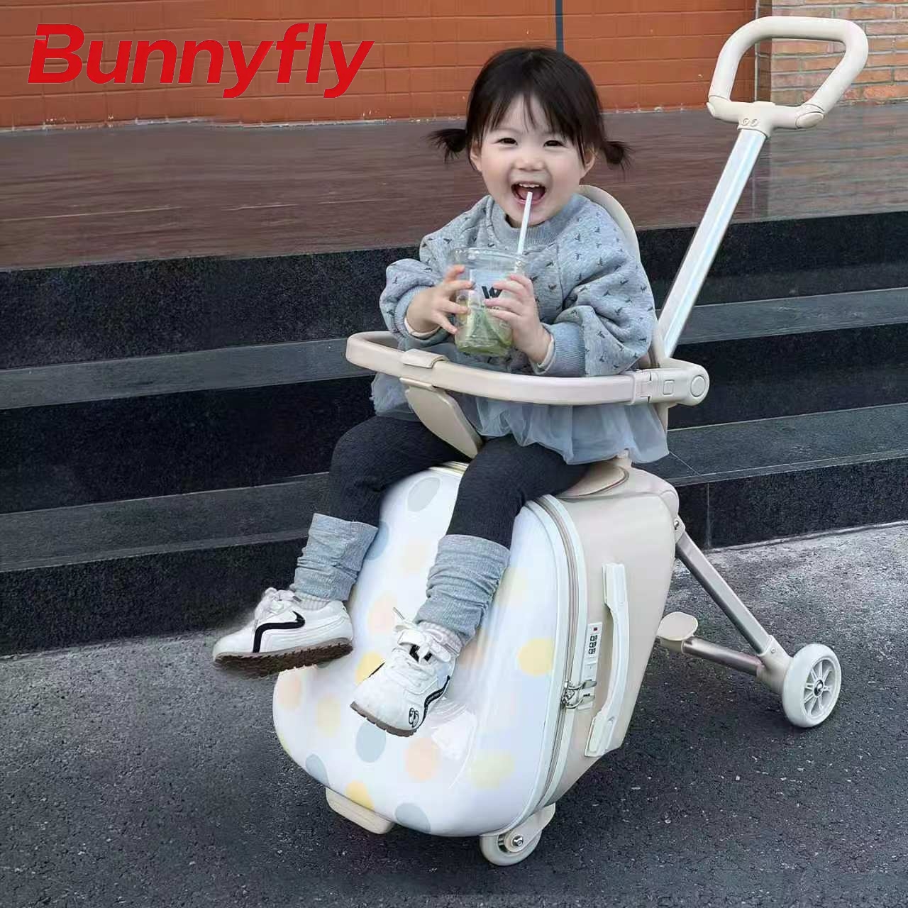 Baby Nursery Trolley - กระเป๋าเดินทางสำหรับเด็กขนาด 20 นิ้ว Bunnyfly พร้อมรถเข็นในตัว -