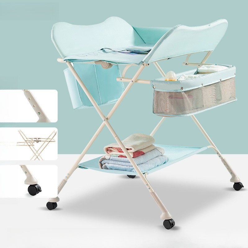 Baby Nursery Storage - สถานีดูแลเด็กแบบปรับได้ 3-in-1 พร้อมหมุนได้ 360 องศา °