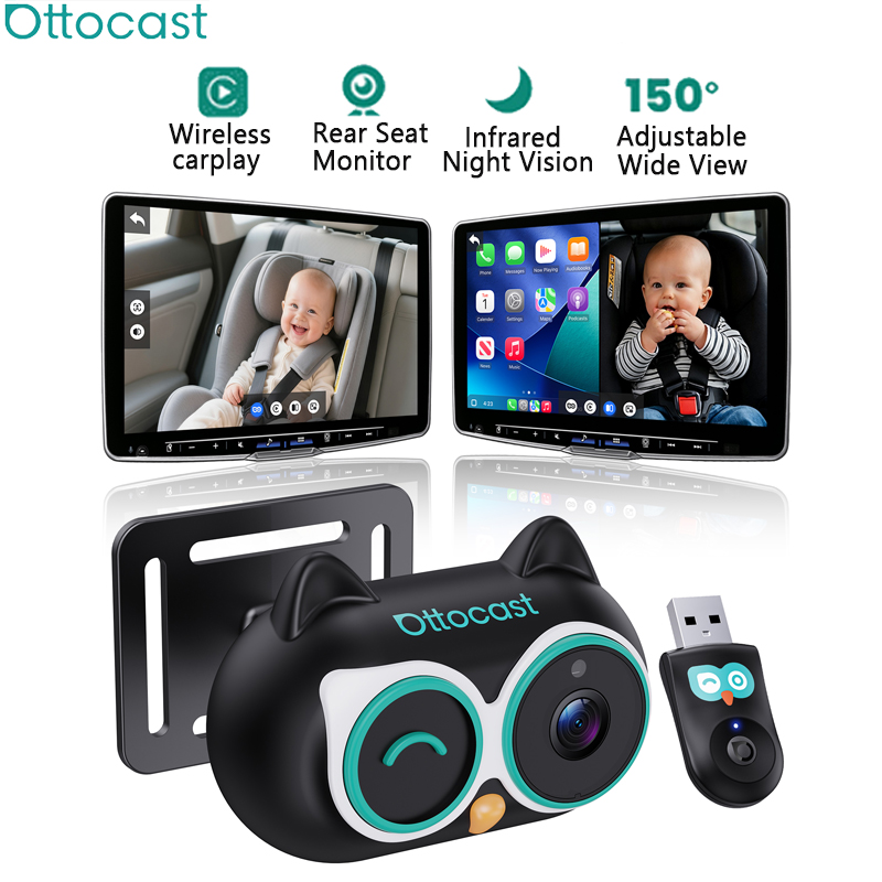 Baby Nursery Camera - OTTOCAST Cabin Care อะแดปเตอร์ Carplay แบบมีสายเป็นไร้สาย