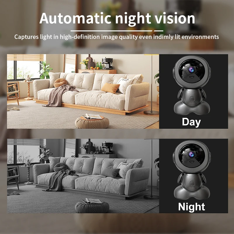 กล้องวงจรปิดไร้สาย 8MP แบบหมุน - Baby Nursery Camera บทวิจารณ์และราคา
