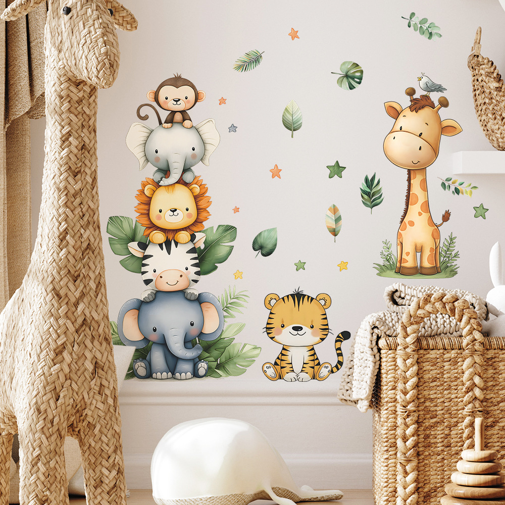 Boho สัตว์ป่าสติ๊กเกอร์ติดผนัง - Baby Nursery Vinyl บทวิจารณ์และราคา