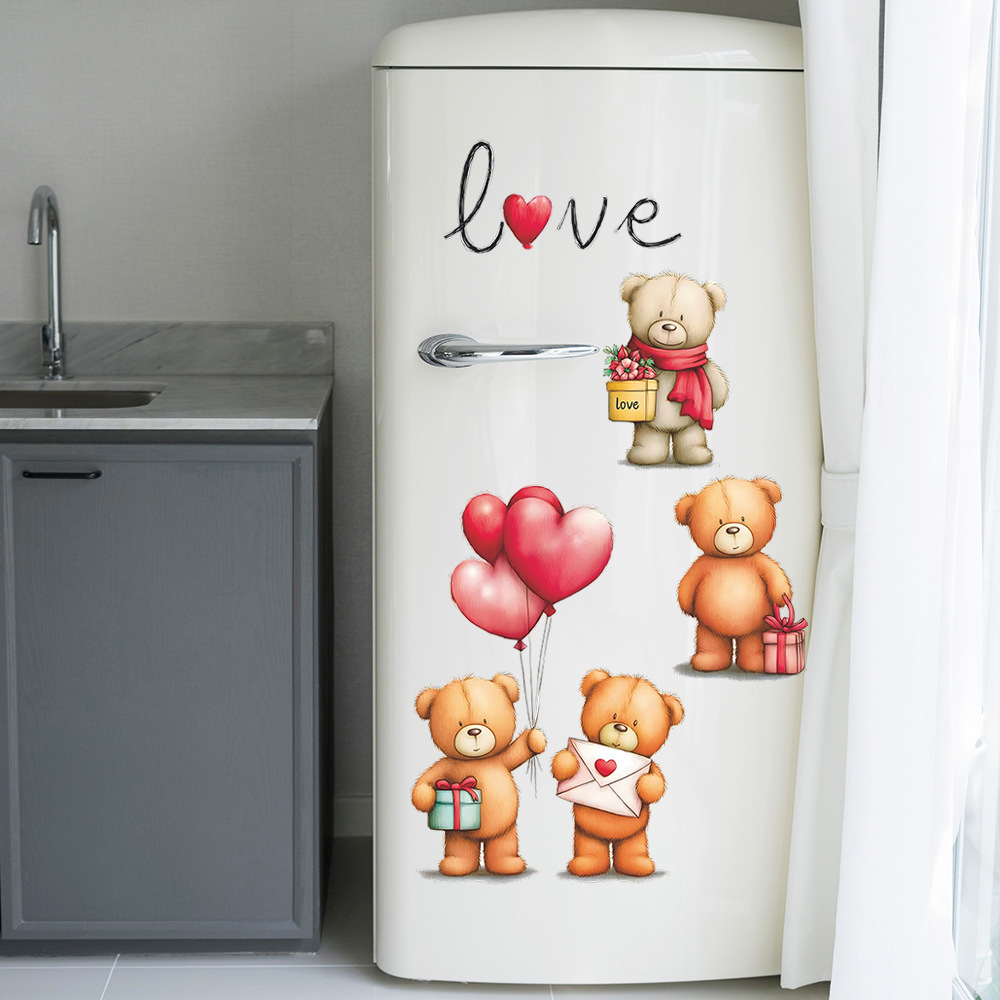 สติ๊กเกอร์ติดผนังลายหมีการ์ตูน - Baby Nursery Vinyl Wall Stickers บทวิจารณ์และราคา