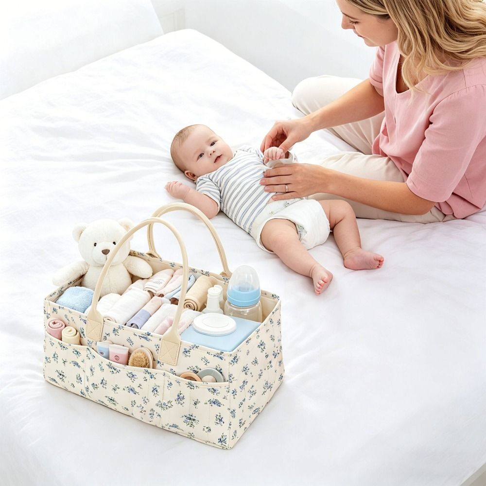 ตะกร้าเก็บของใช้เด็กอ่อนแบบพกพ - Baby Nursery Essentials บทวิจารณ์และราคา