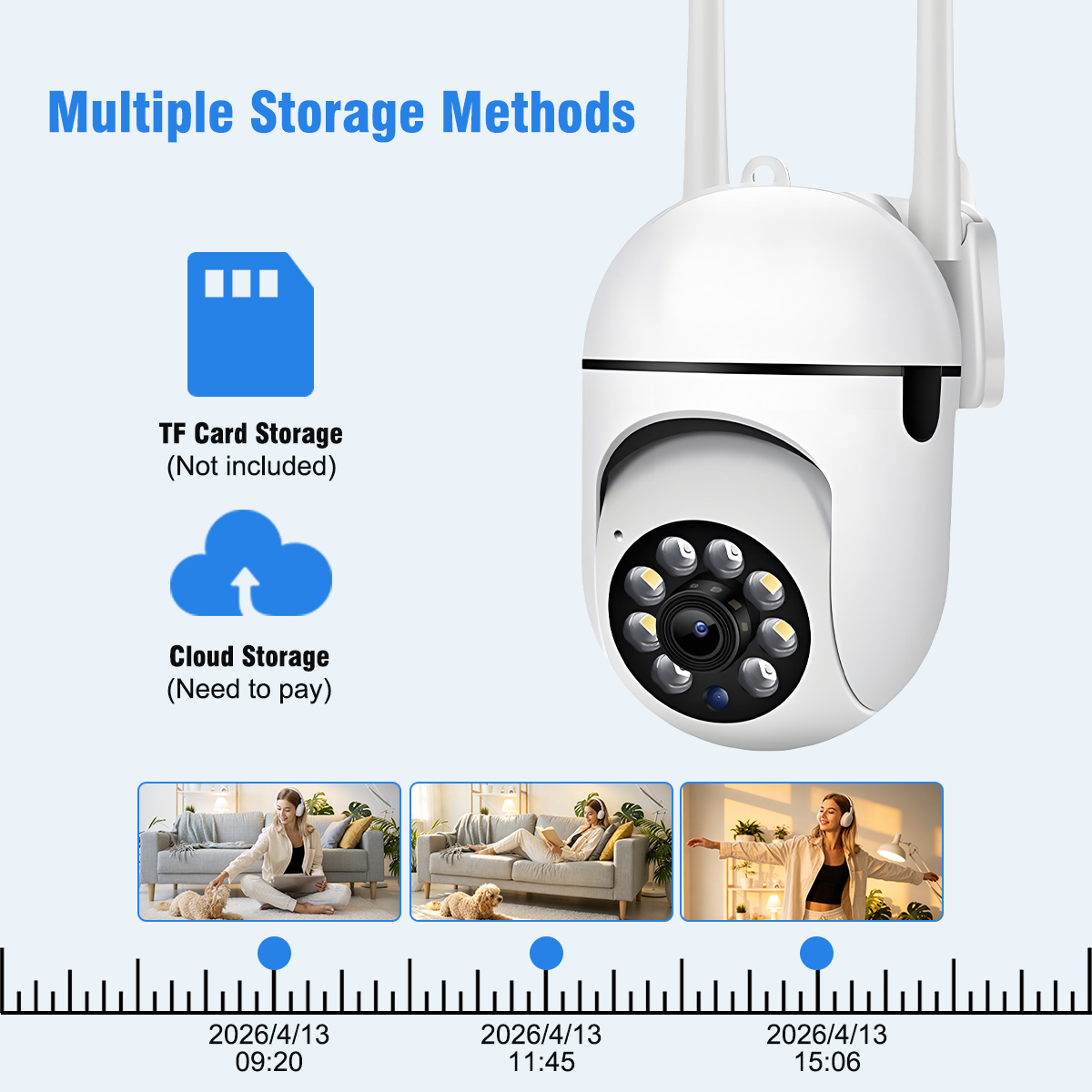 กล้องวงจรปิดไร้สาย 8MP สำหรับภ - Baby Nursery Camera บทวิจารณ์และราคา