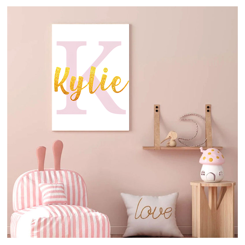 ภาพพิมพ์ติดผนัง โปสเตอร์ชื่อสั - Baby Nursery Name Wall Art บทวิจารณ์และราคา