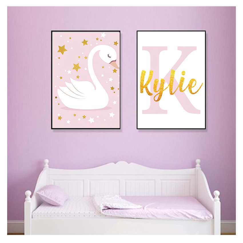ภาพพิมพ์ติดผนัง โปสเตอร์ชื่อสั - Baby Nursery Name Wall Art บทวิจารณ์และราคา