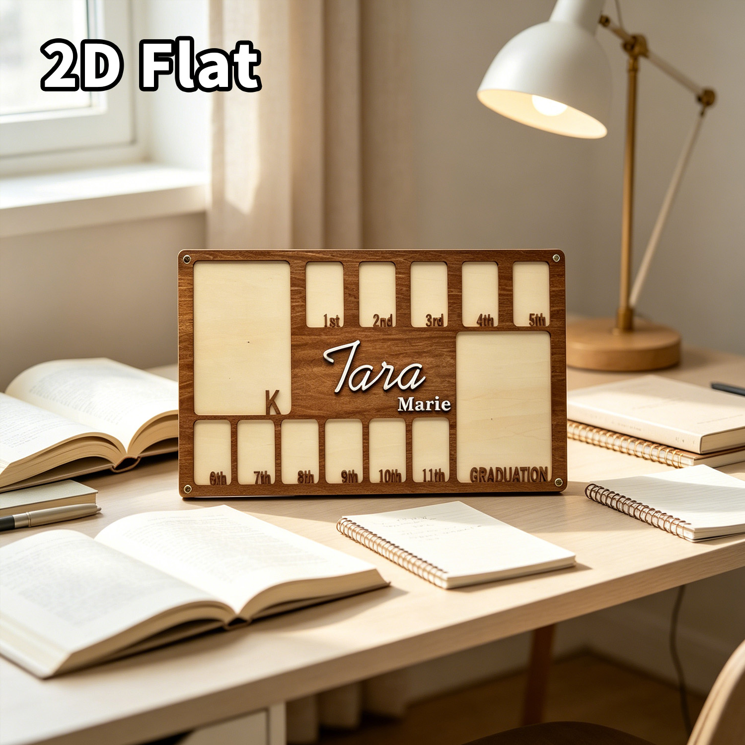 กรอบรูปไม้แบบกำหนดเอง 1 ชิ้น ป - Baby Nursery Office บทวิจารณ์และราคา