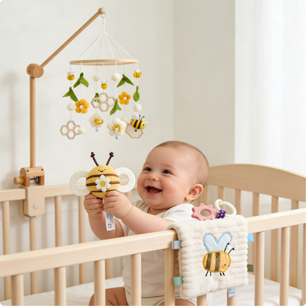 โมบายติดเตียงเด็กพร้อมของเล่นเ - Baby Nursery Sets บทวิจารณ์และราคา