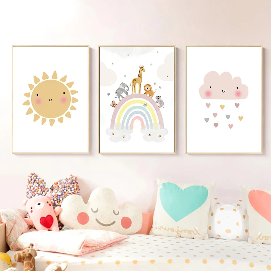 ยีราฟ ช้าง บอลลูนลมร้อน ดวงอาท - Baby Nursery Name Wall Art บทวิจารณ์และราคา