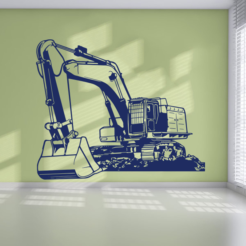 ขนาดใหญ่อุปกรณ์หนักExcavator D - Baby Nursery Vinyl บทวิจารณ์และราคา