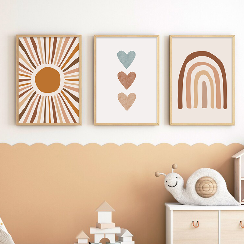 บทคัดย่อ Sun Rainbow Custom ชื - Baby Nursery Name Wall Art บทวิจารณ์และราคา