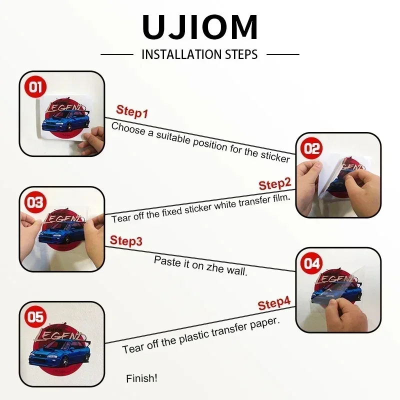 UJIOM น่ารัก Mini Blue Archive - Baby Nursery Vinyl Wall Stickers บทวิจารณ์และราคา