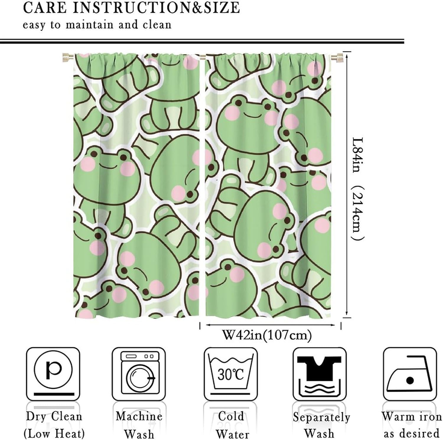 ม่านลายกบสีเขียวน่ารักสำหรับห้ - Baby Nursery Office บทวิจารณ์และราคา