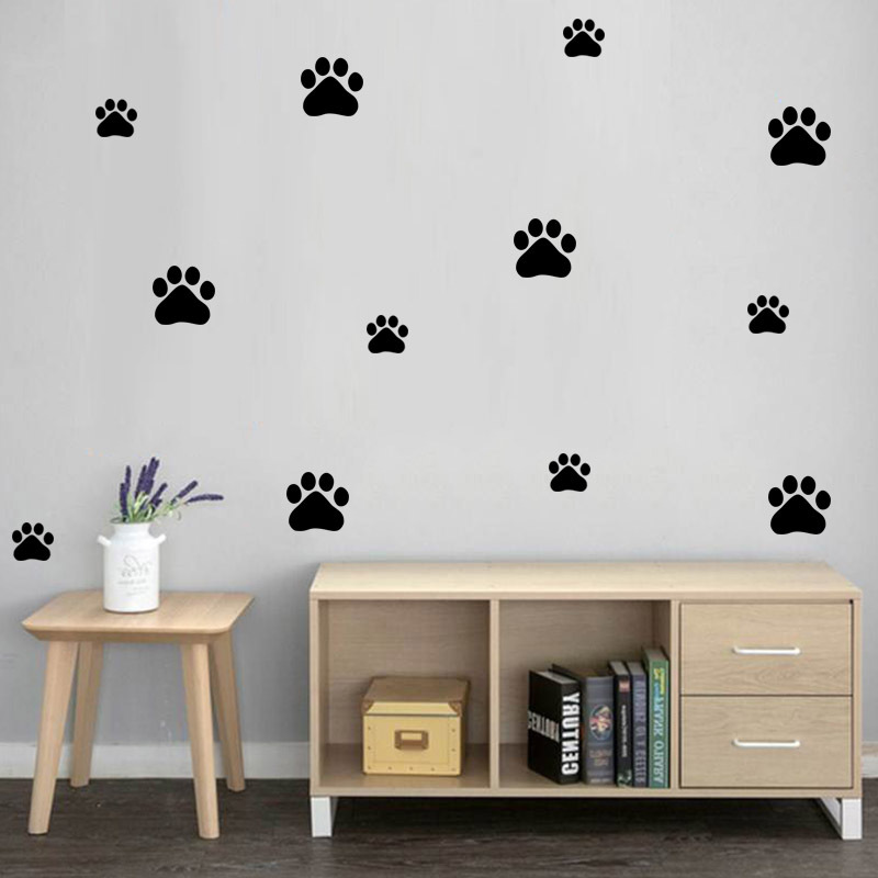 การ์ตูนสุนัข Cat PAW พิมพ์สติ๊ - Baby Nursery Vinyl บทวิจารณ์และราคา