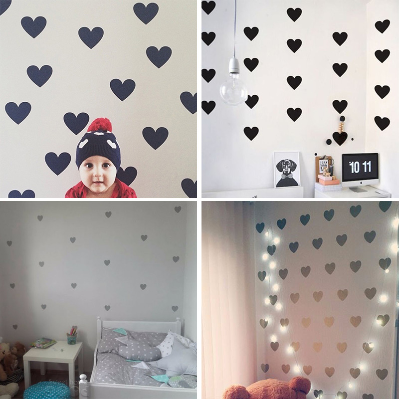 หัวใจเด็กสติกเกอร์ตกแต่งห้องสา - Baby Nursery Package บทวิจารณ์และราคา