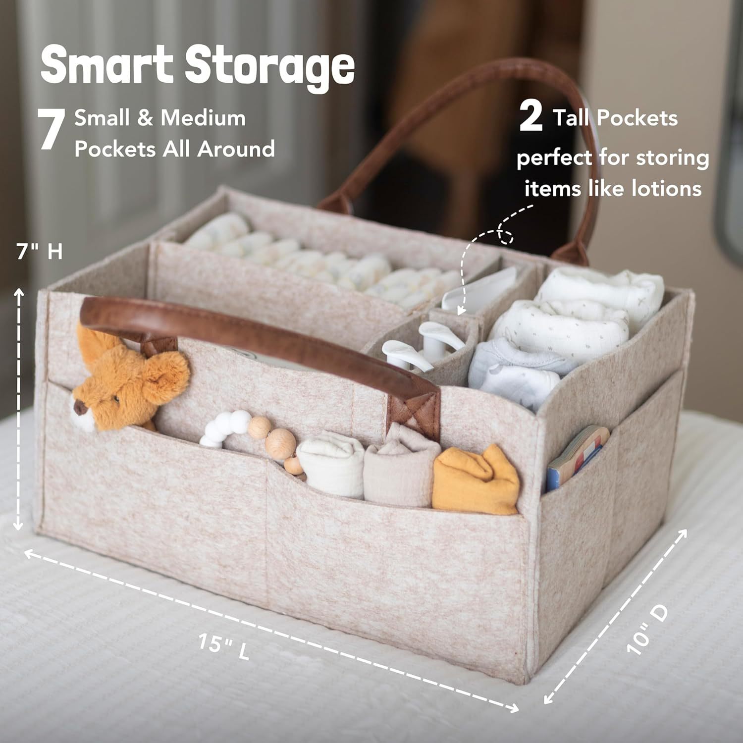 ตะกร้าเก็บของเด็กอ่อนแบบมีหูหิ - Baby Nursery Package บทวิจารณ์และราคา
