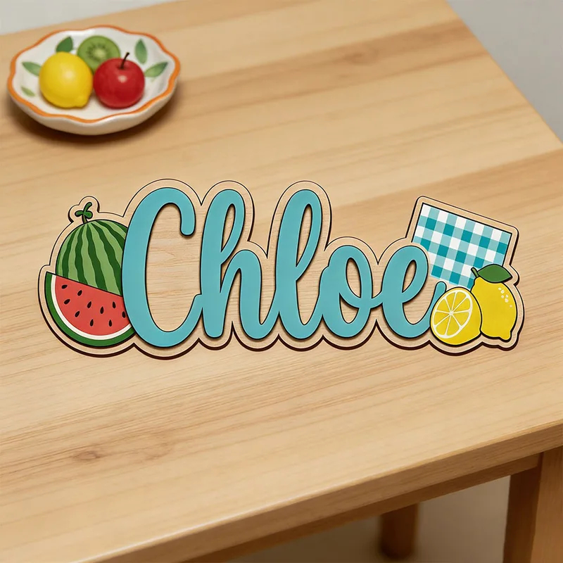 ป้ายไม้สลักชื่อธีมแตงโมเลมอนสำ - Baby Nursery Name Wall Art บทวิจารณ์และราคา