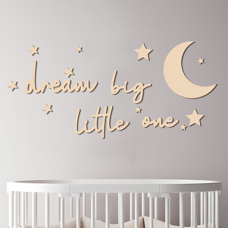 Dream Big Little One ป้ายไม้สต - Baby Nursery Package บทวิจารณ์และราคา