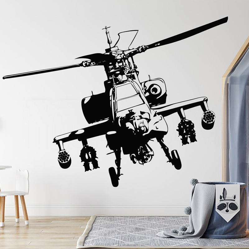 เฮลิคอปเตอร์ทหาร Wall Decal He - Baby Nursery Vinyl บทวิจารณ์และราคา