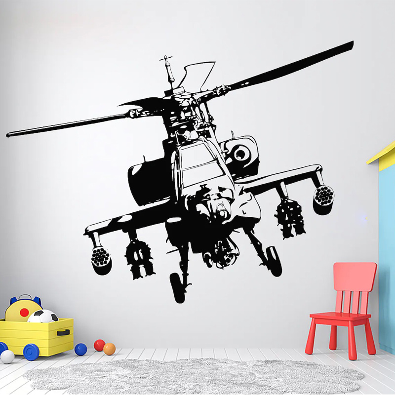 เฮลิคอปเตอร์ทหาร Wall Decal He - Baby Nursery Vinyl บทวิจารณ์และราคา