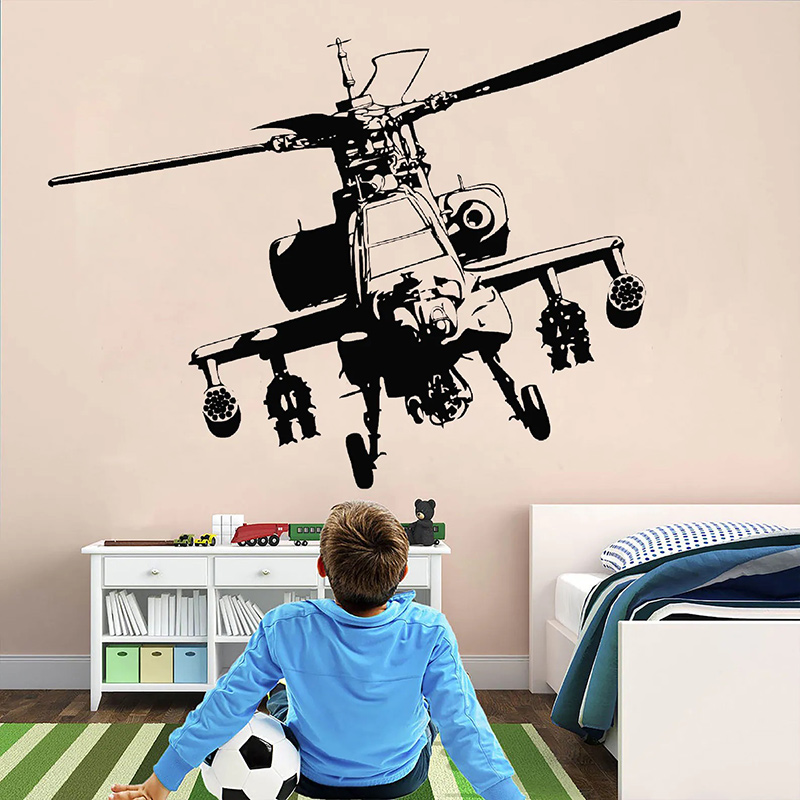เฮลิคอปเตอร์ทหาร Wall Decal He - Baby Nursery Vinyl บทวิจารณ์และราคา
