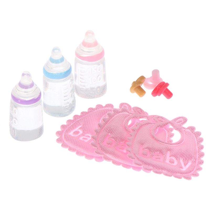 3ชิ้นบ้านตุ๊กตา1:12ขวดนมขนาดเล - Baby Nursery Sets บทวิจารณ์และราคา
