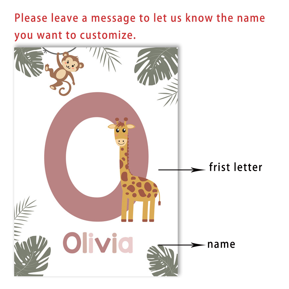 Nordic สัตว์ป่าโปสเตอร์ที่กําห - Baby Nursery Name Wall Art บทวิจารณ์และราคา