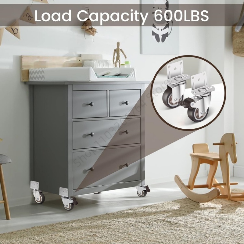 4 ชิ้น L ประเภท Heavy Duty เฟอ - Baby Nursery Trolley บทวิจารณ์และราคา