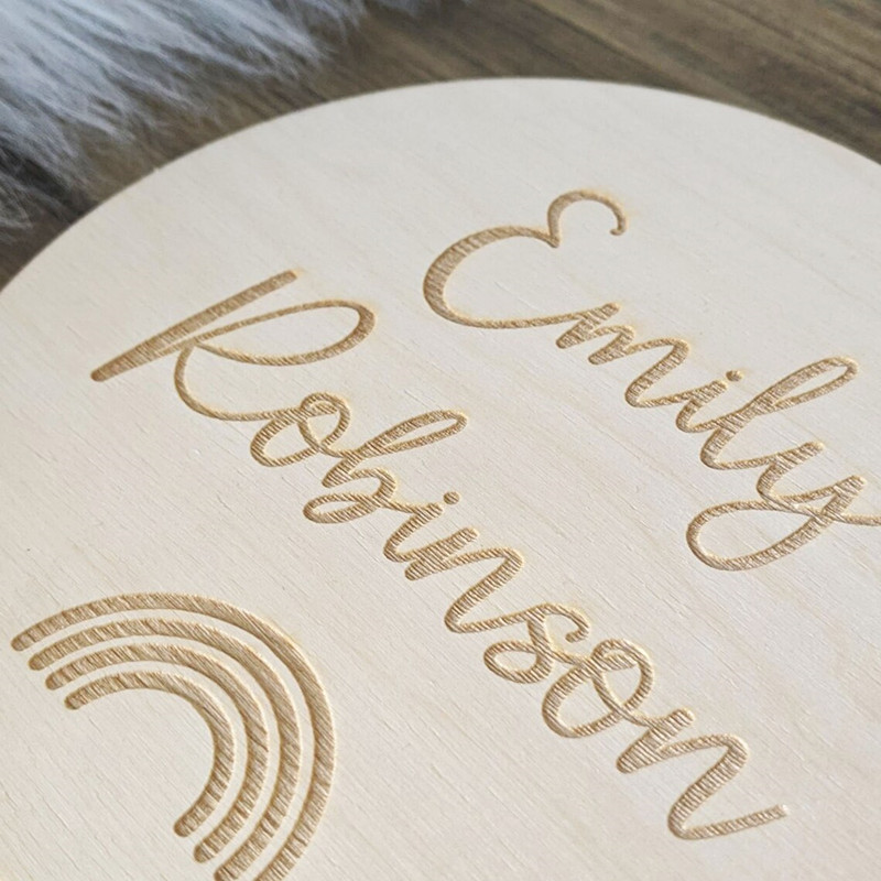 ไม้แกะสลัก ป้ายชื่อเนอสเซอรี่  - Baby Nursery Name Wall Art บทวิจารณ์และราคา