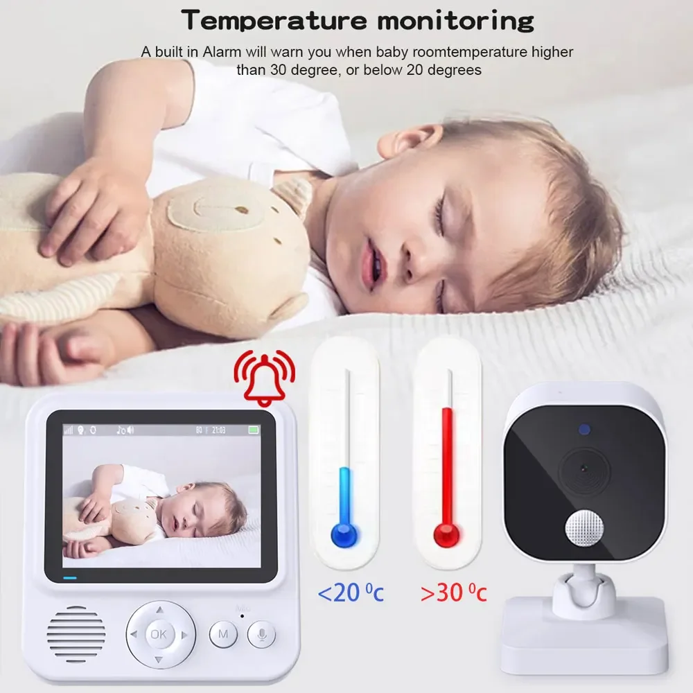 จอภาพวิดีโอสำหรับเด็ก 2.8 นิ้ว - Baby Nursery Camera บทวิจารณ์และราคา