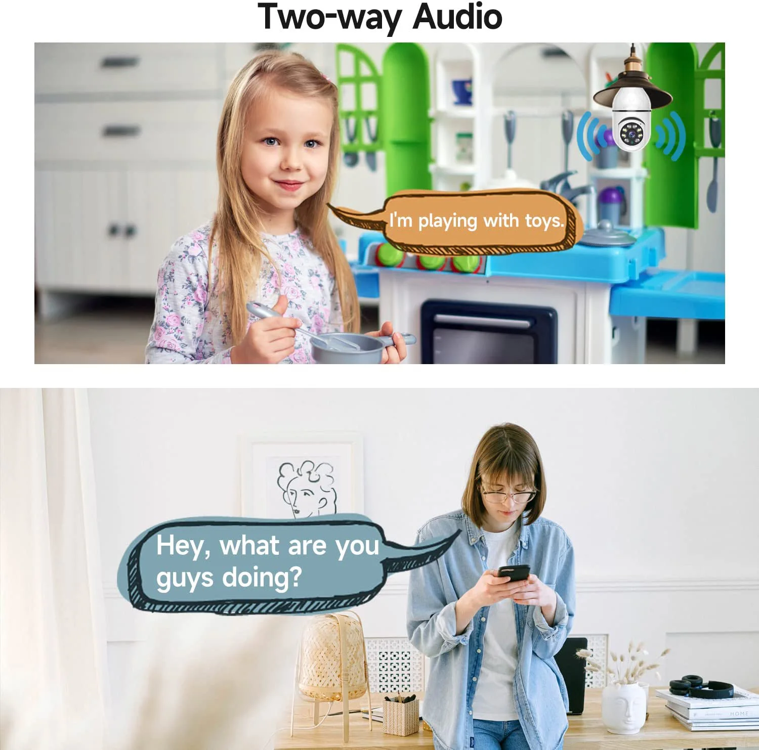 กล้องวงจรปิดหลอดไฟ 8MP E27 แบบ - Baby Nursery Camera บทวิจารณ์และราคา