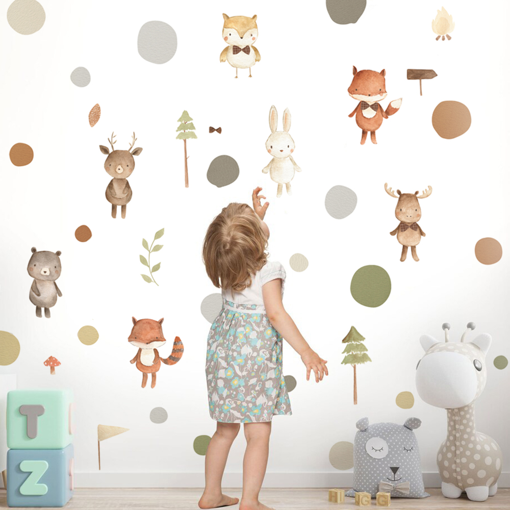 การ์ตูนสุนัขจิ้งจอกน่ารักสัตว์ - Baby Nursery Package บทวิจารณ์และราคา