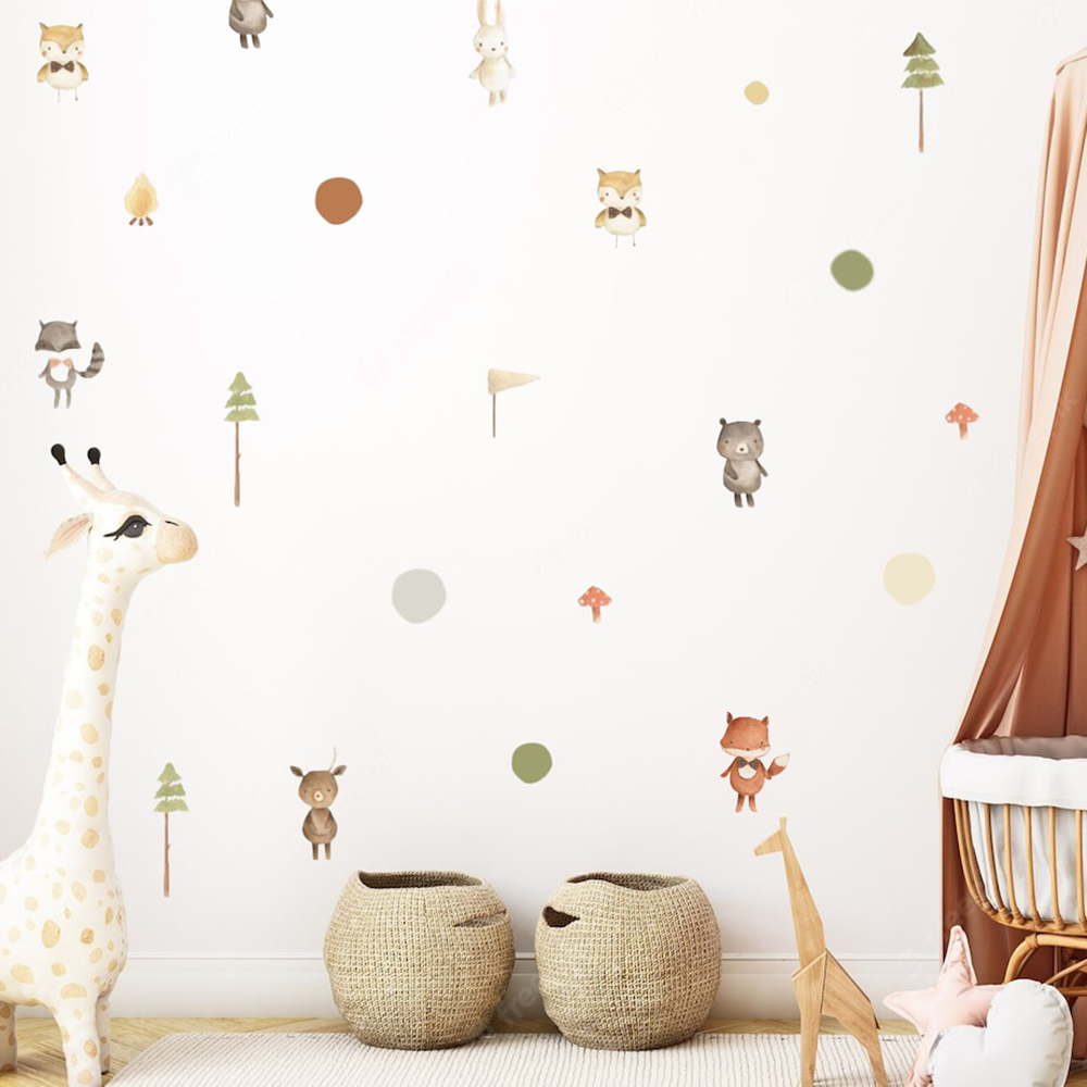 การ์ตูนสุนัขจิ้งจอกน่ารักสัตว์ - Baby Nursery Package บทวิจารณ์และราคา