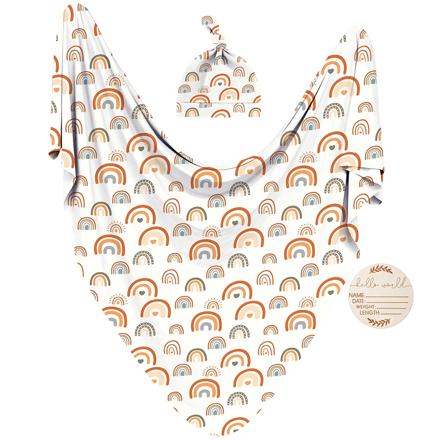 ผ้าห่อตัวเด็กอ่อนพร้อมชุดหมวกเ - Baby Nursery Sets บทวิจารณ์และราคา