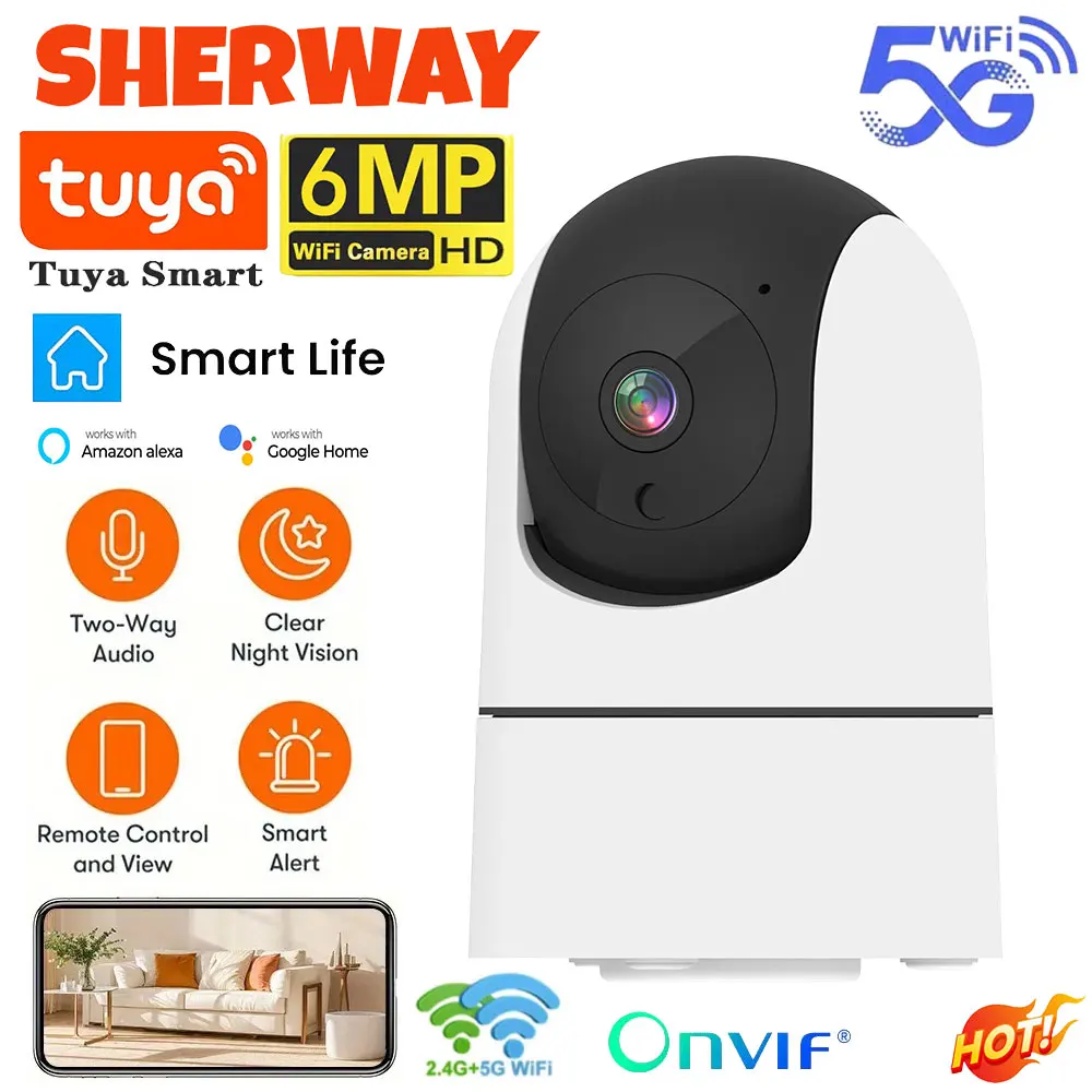 Tuya 5G WiFi IP กล้องในร่ม 6MP - Baby Nursery Camera บทวิจารณ์และราคา