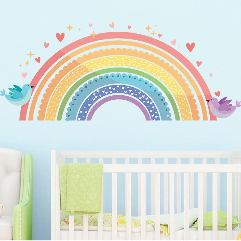 สติ๊กเกอร์ติดผนังรูปนกสีรุ้งหล - Baby Nursery Package บทวิจารณ์และราคา