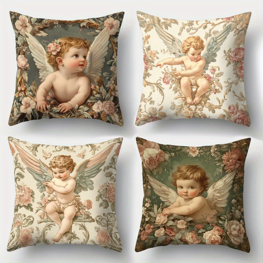 ปลอกหมอนลายดอกไม้พิมพ์ลายเทวดา - Baby Nursery Sets บทวิจารณ์และราคา