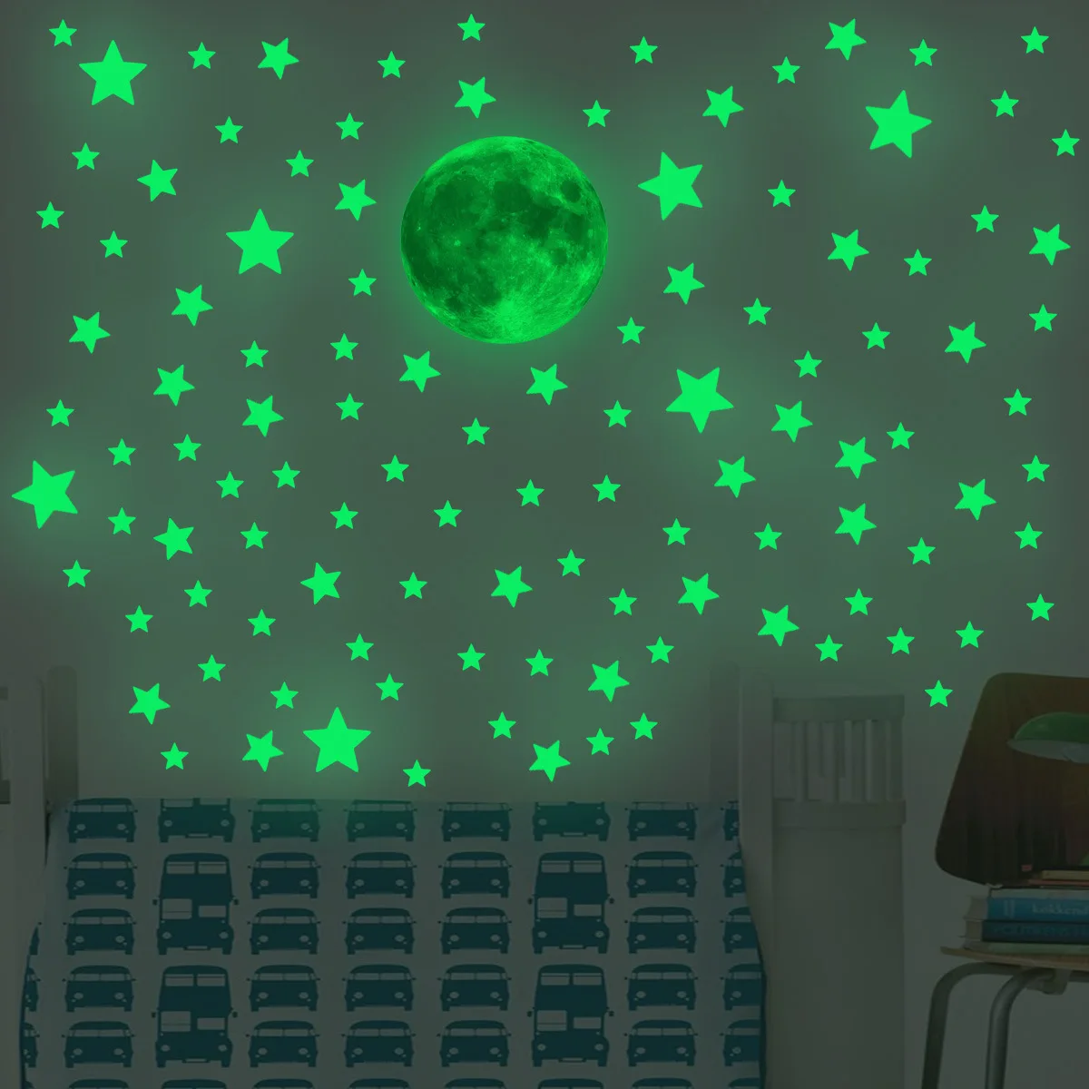 สติ๊กเกอร์ติดผนังรูปดวงจันทร์แ - Baby Nursery Vinyl บทวิจารณ์และราคา