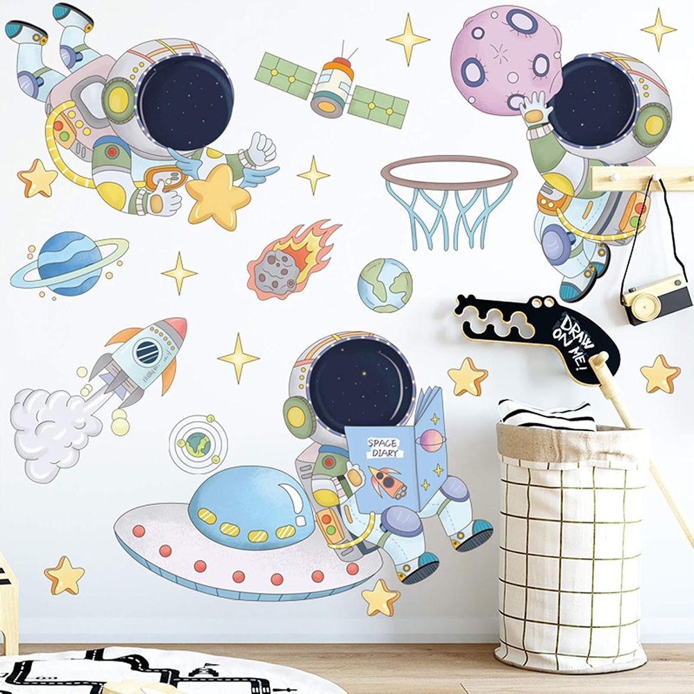 นักบินอวกาศ Planet Space สติ๊ก - Baby Nursery Vinyl บทวิจารณ์และราคา